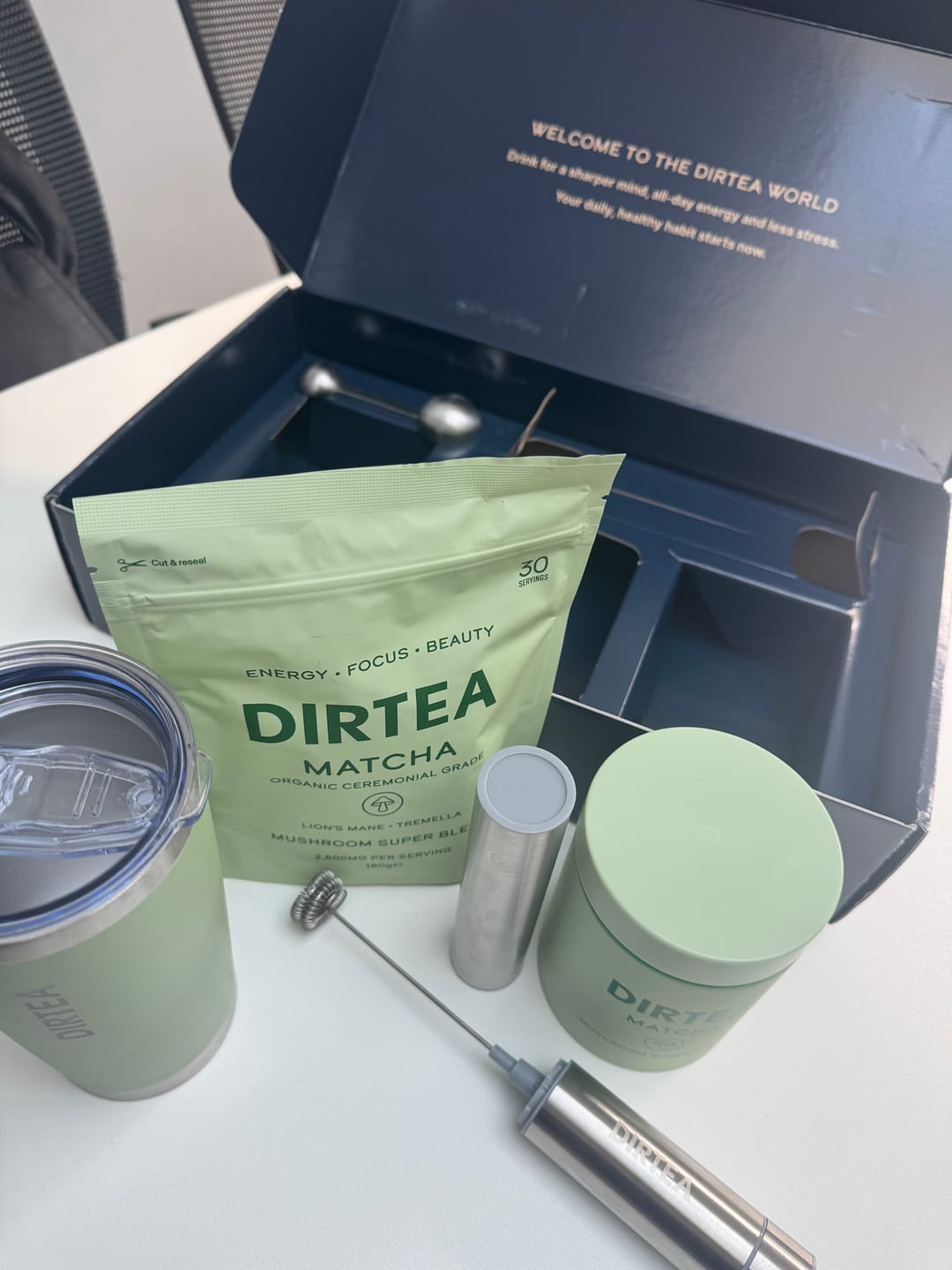 Customer photo review of DIRTEA Matcha