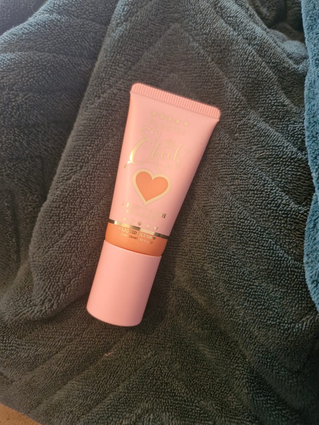 Customer photo review of The Cheek Of It Liquid Blush