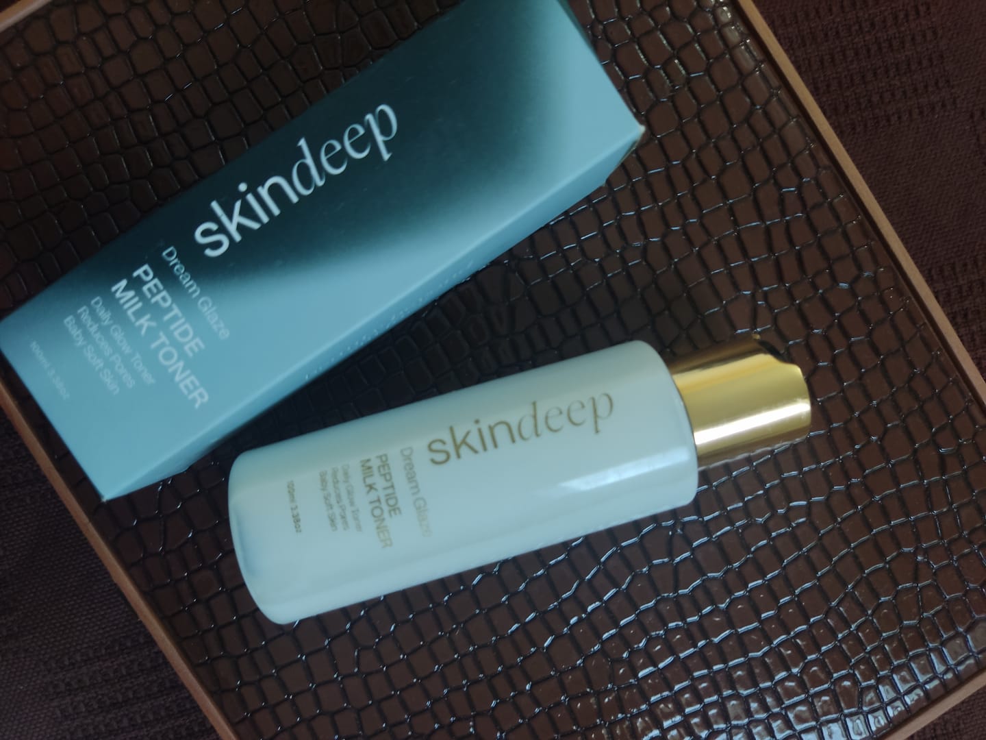 Customer photo review of DREAM GLAZE - Peptide Milk Toner