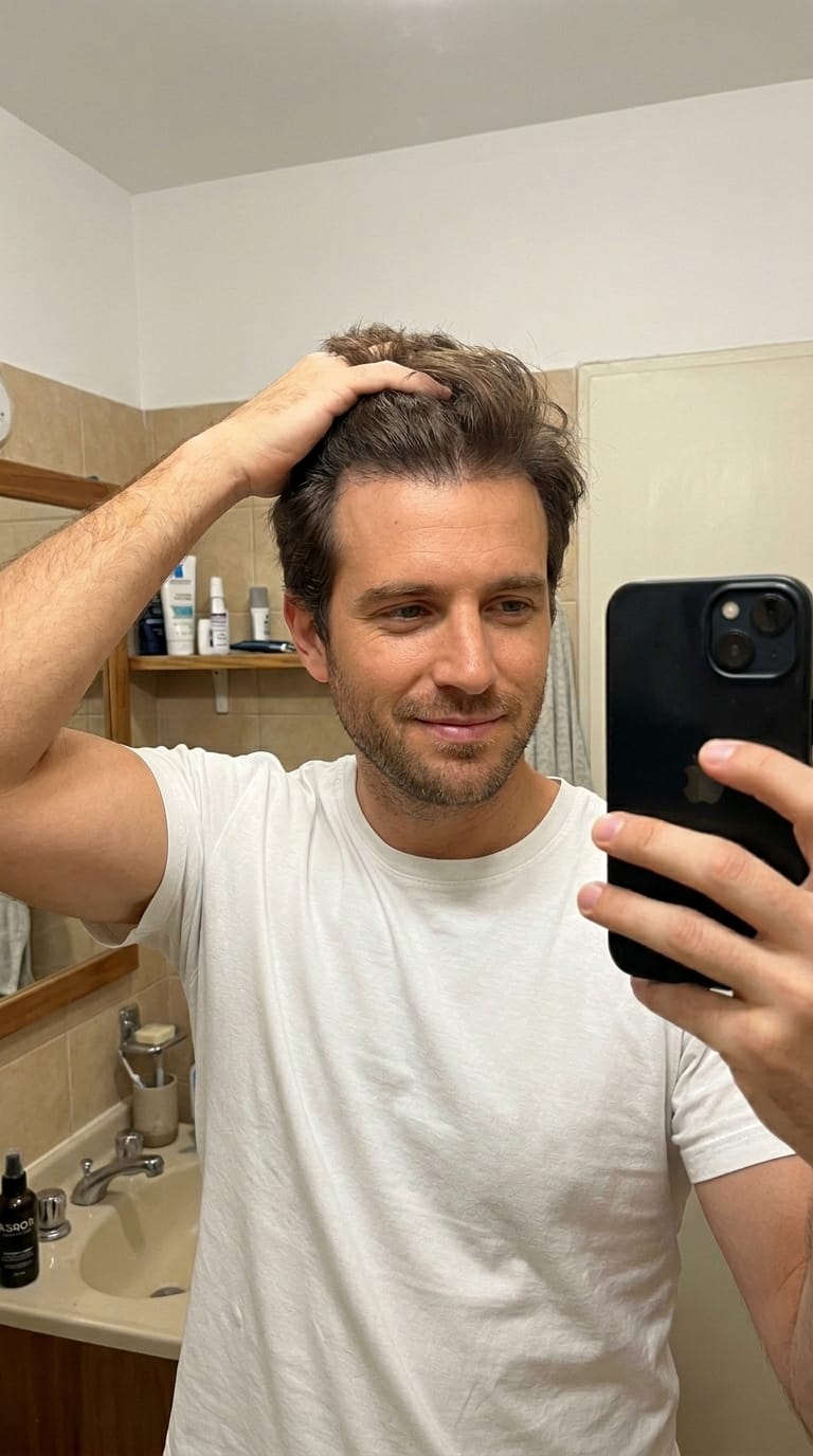 Customer photo review of Hair Tonic | Crecimiento Capilar