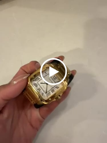 Customer video review of SANTOS LADY 35.1MM GOLD