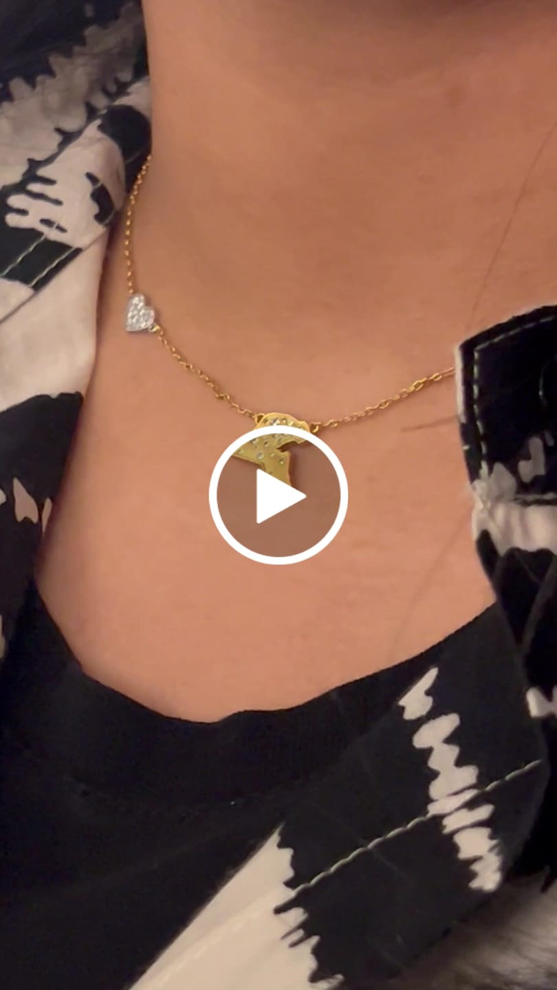 Customer video review of Map Outline Charm