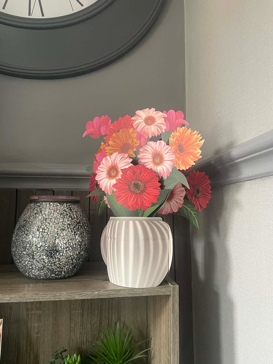 Customer photo review of Cheerful Gerberas Pop-Up Bouquet