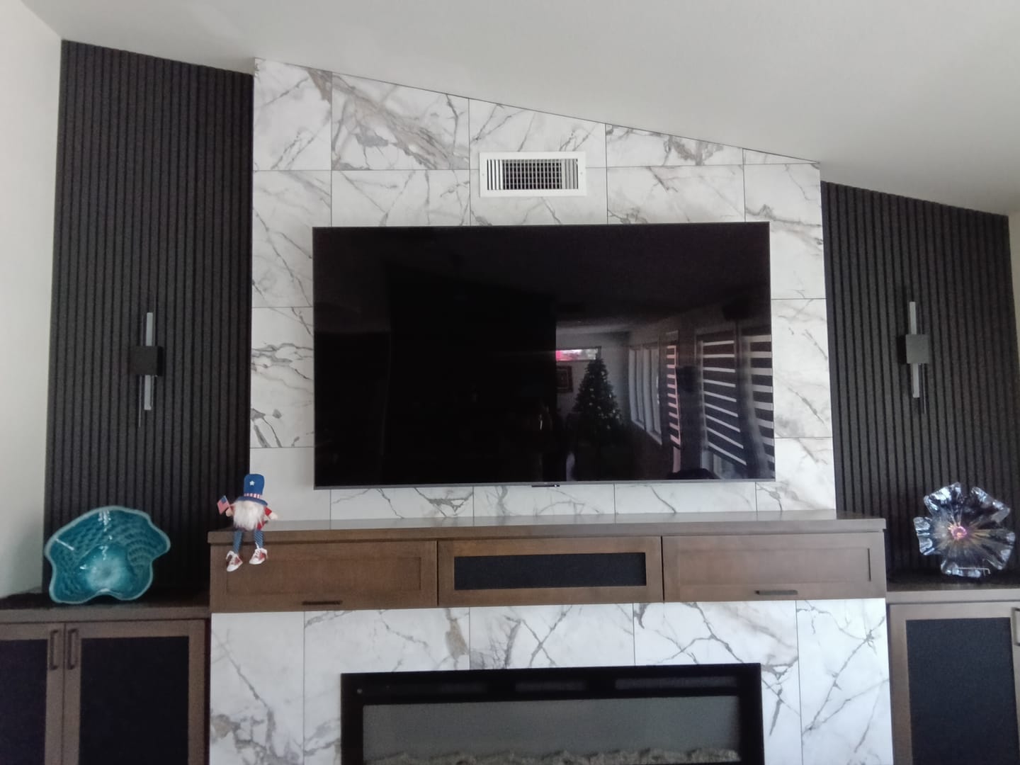 Customer photo review of Ambio Wireless Sconce •  Black