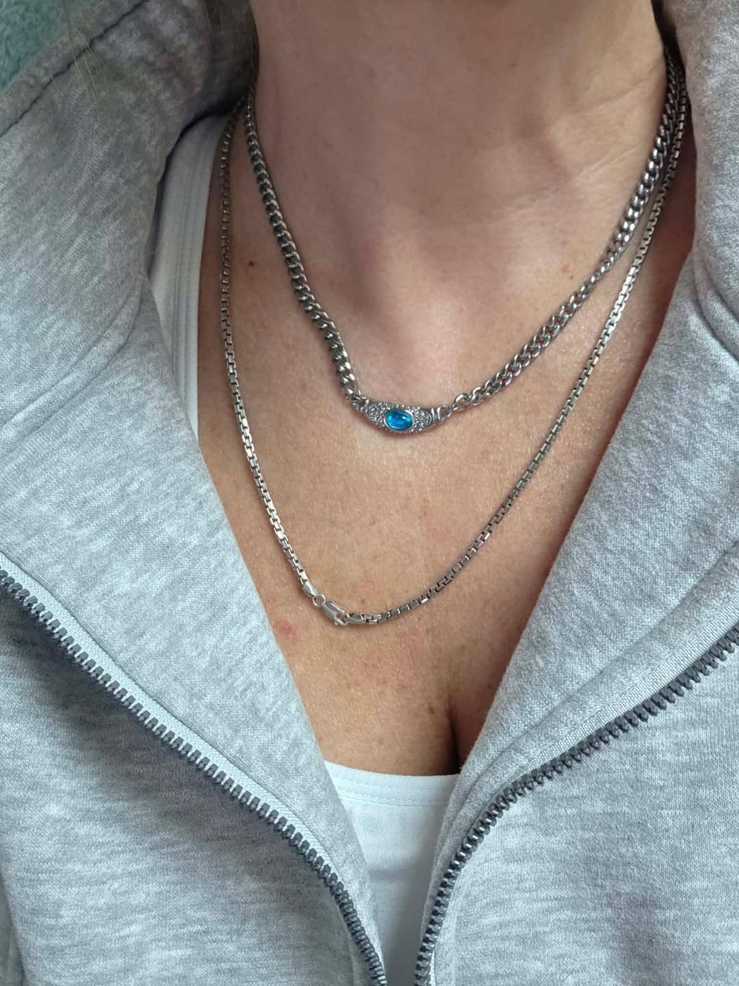 Customer photo review of Scarlett Stone Necklace