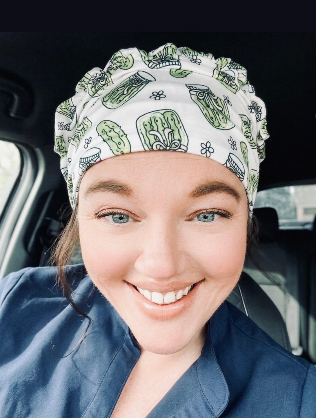 Customer photo review of DuoStyle Scrub Hat - Pickles