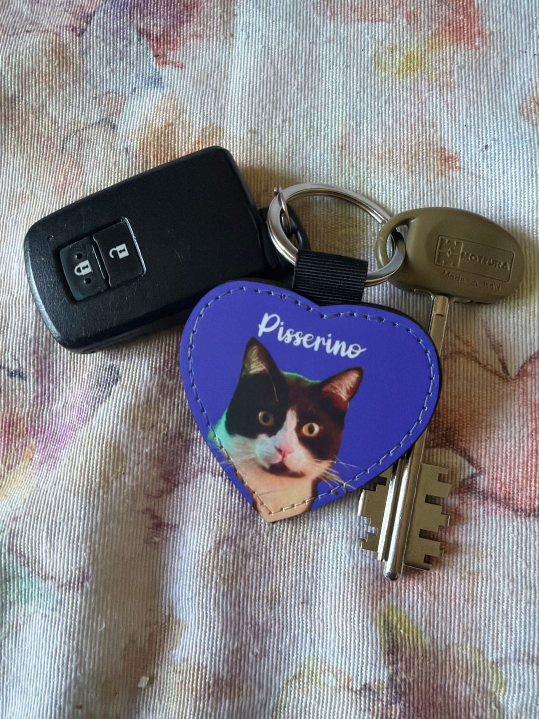 Customer photo review of Ritratto animale domestico - Portachiavi personalizzato