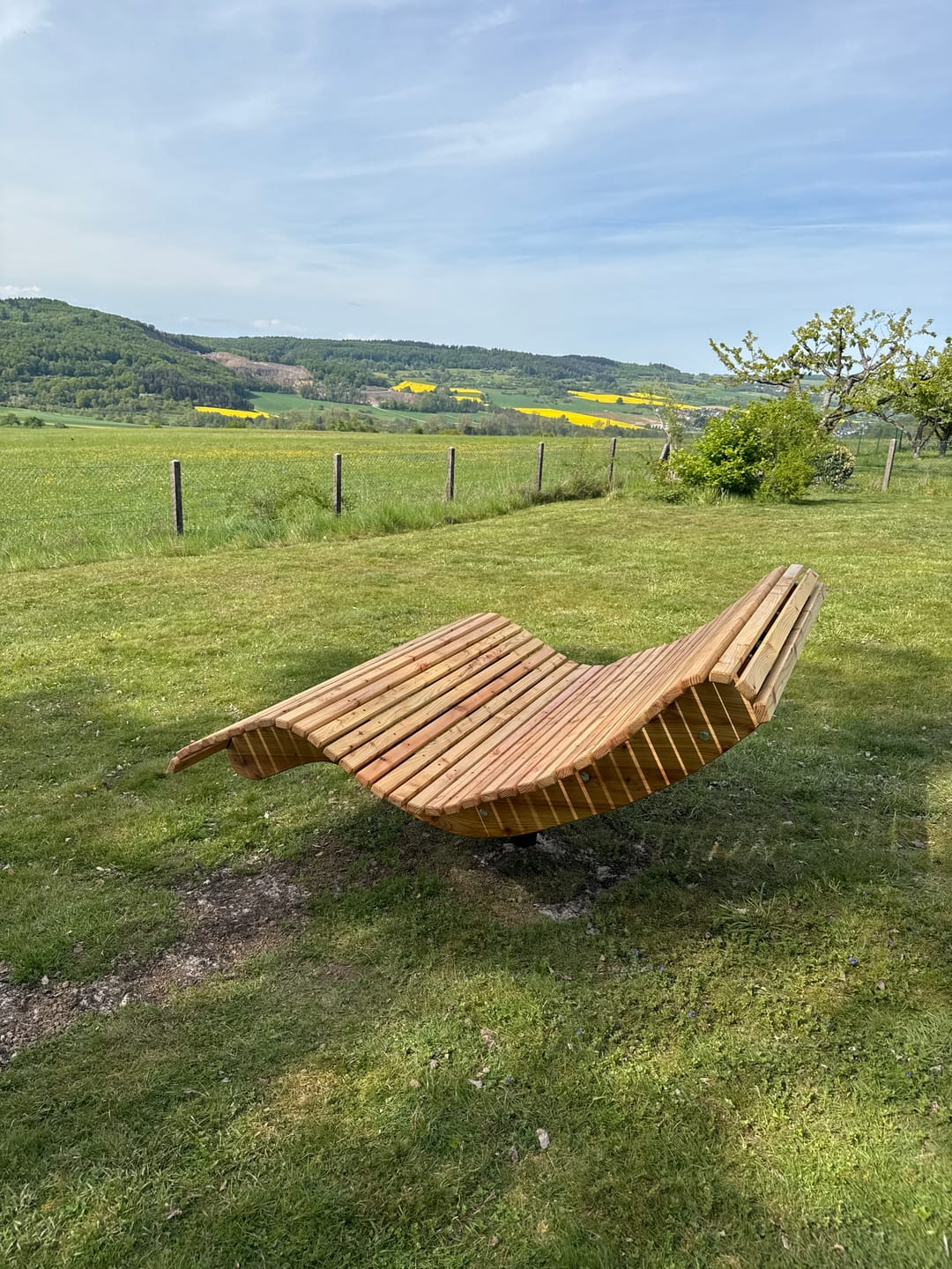 Customer photo review of Doppelliege ,,Walchensee" mit Drehgestell zum Einbetonieren
