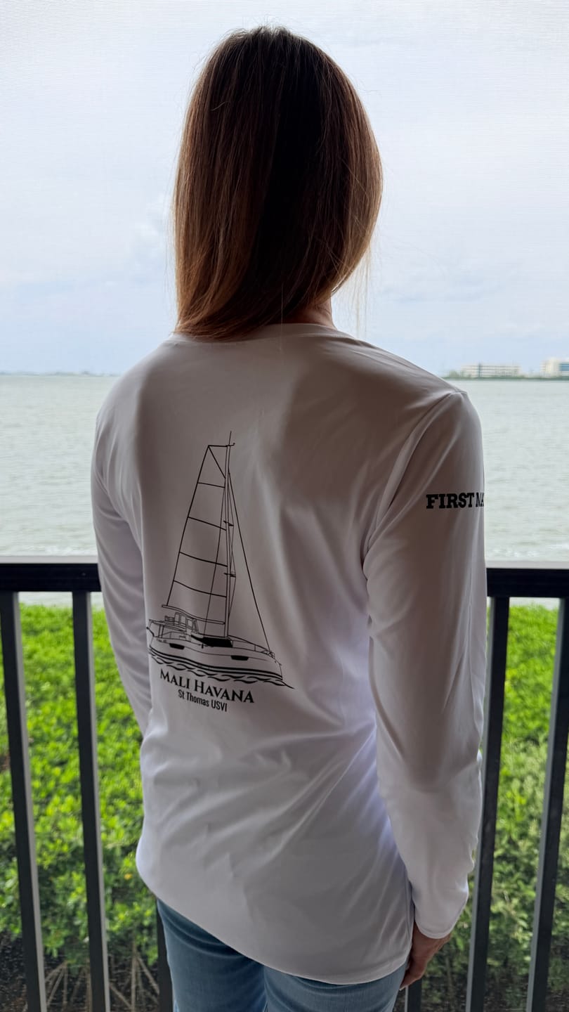 Customer photo review of Mens Captain & Crew Drifit Custom Boat Shirts - Long Sleeves