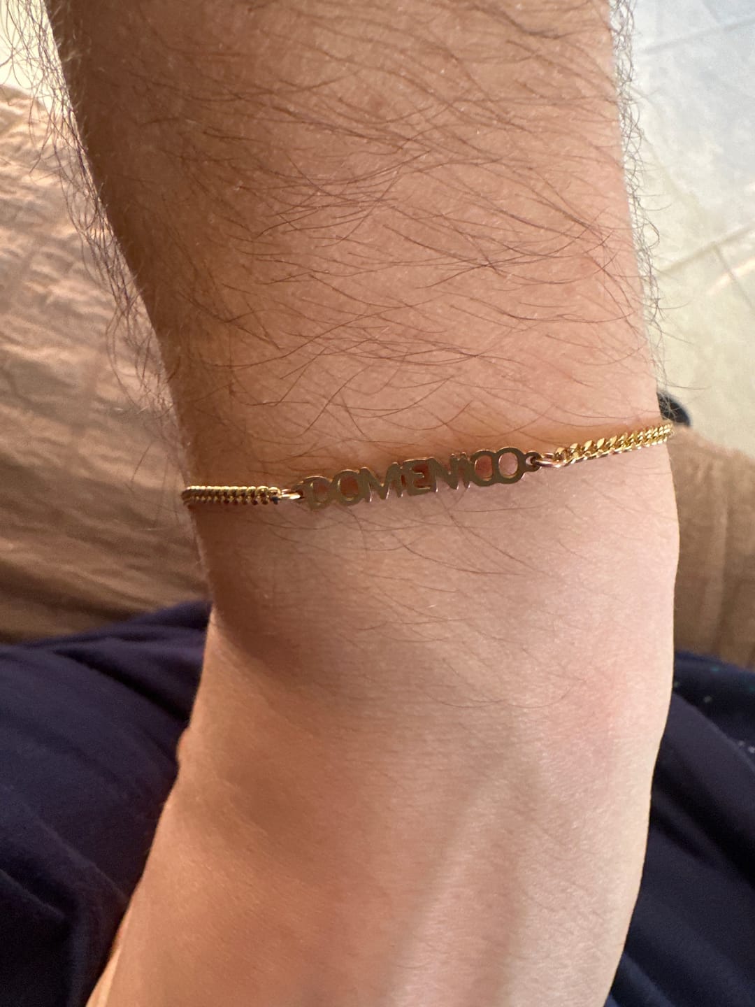 Customer photo review of Bracciale personalizzato con nome