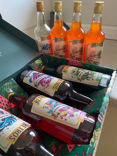 Customer photo review of Retro's Rainbow Sherbert Cordial 1L