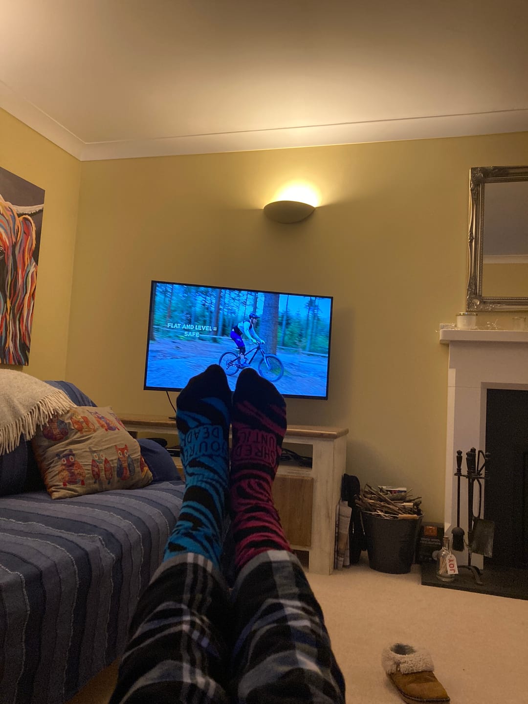Customer photo review of Odd | Compression Shred Socks