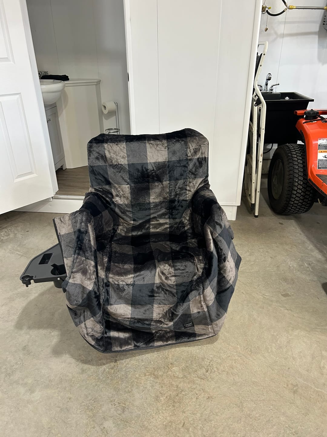 Customer photo review of The Chair Blanket
