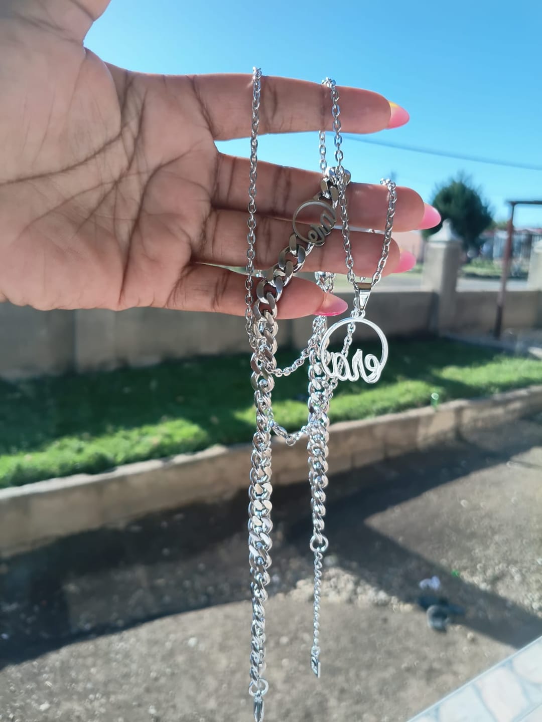 Customer photo review of Silver Era Choker