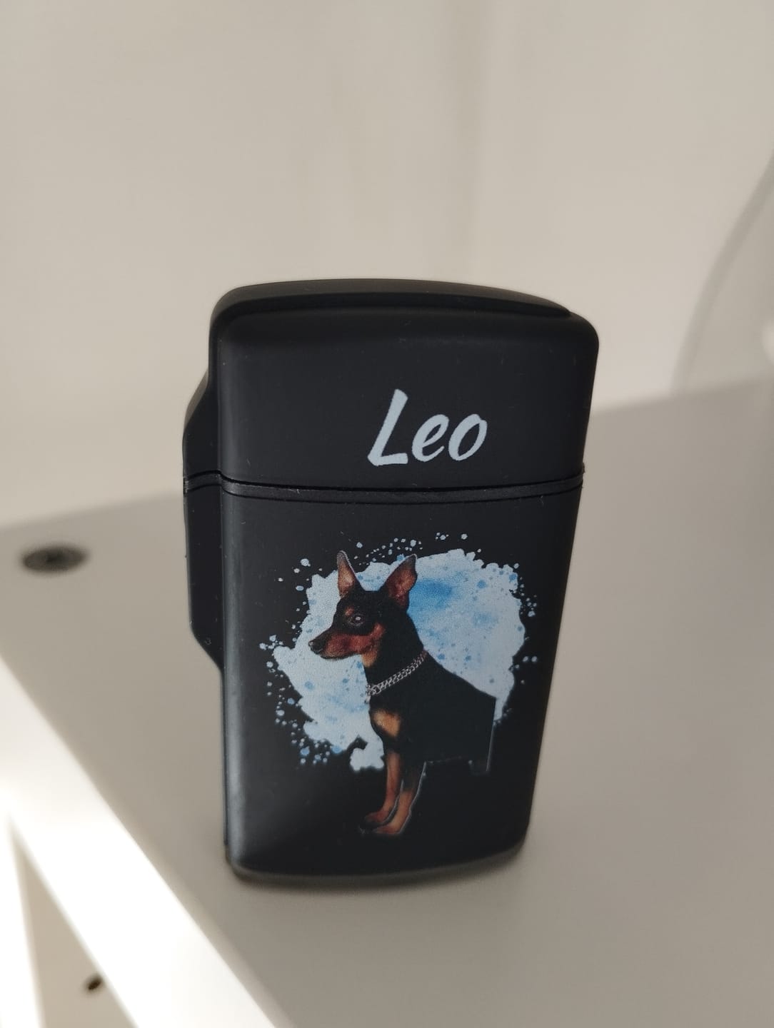 Customer photo review of Personalisiertes Sturmfeuerzeug - Haustierportrait