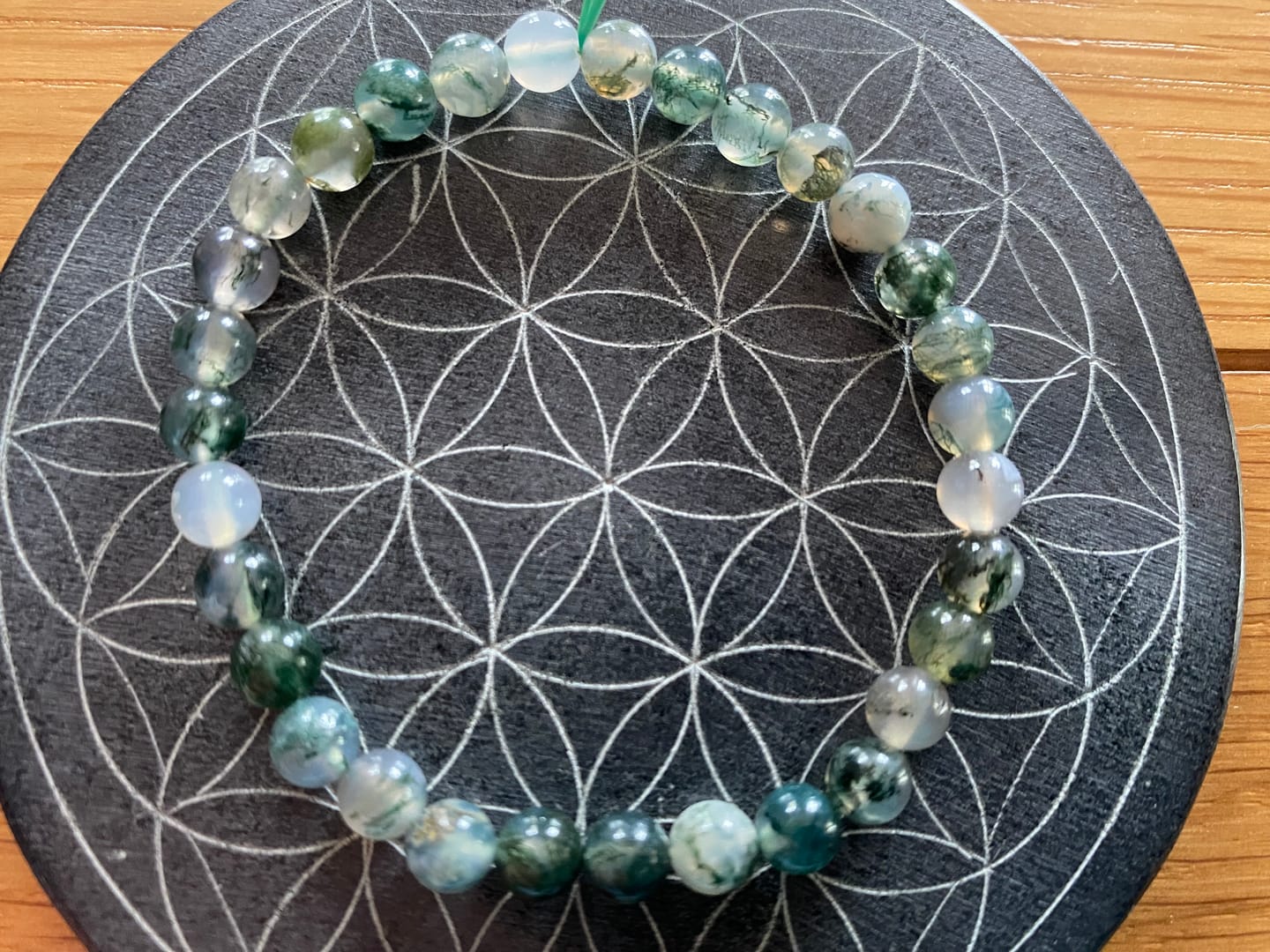 Customer photo review of Bracelet Agate Mousse "Renouveau"