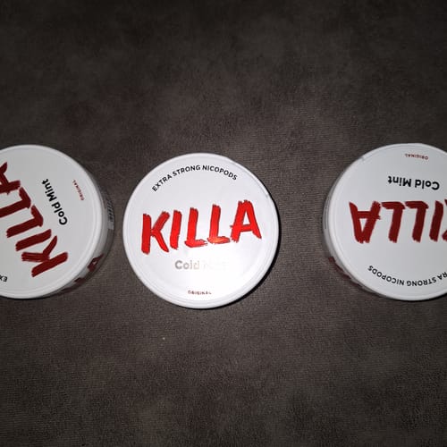 Customer photo review of Killa Snus - Boîte de 20 Sachets | 12.8mg