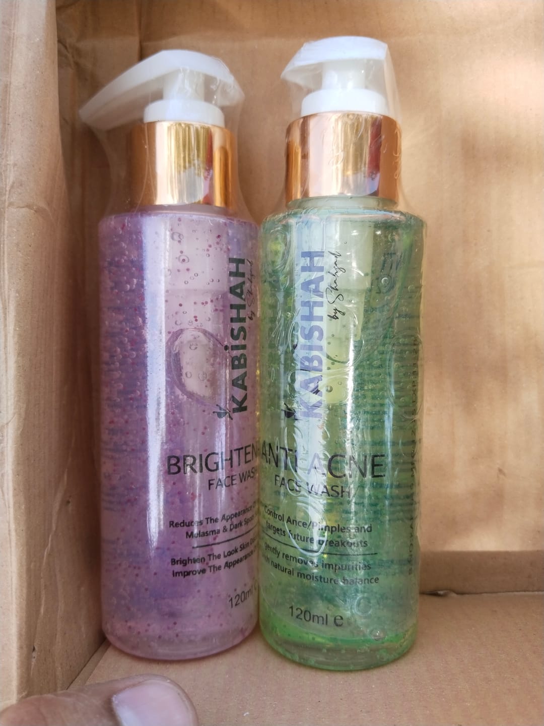 Customer photo review of Face Wash Bundle: Clear & Bright Face Fusion
