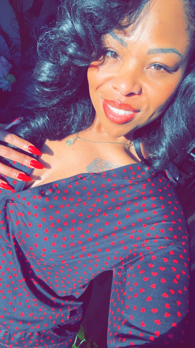 Customer photo review of Sensationnel Instant Weave Drawstring Half Wig Updo - IWD 3