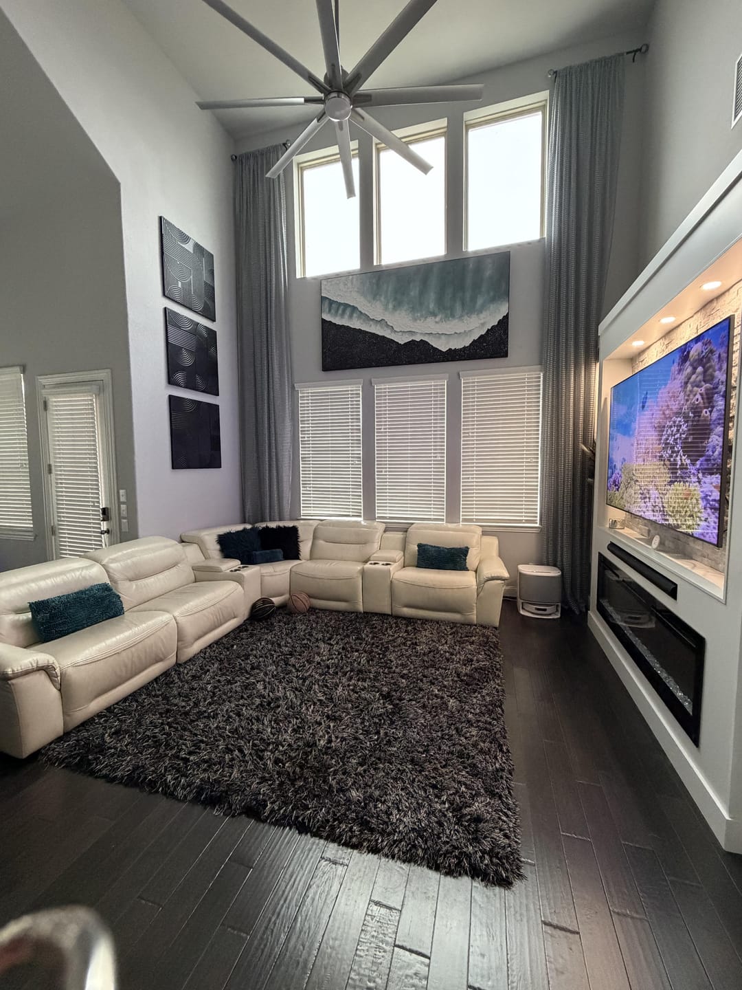 Customer photo review of 3D Textured Ocean Canvas Art - Ocean Edge