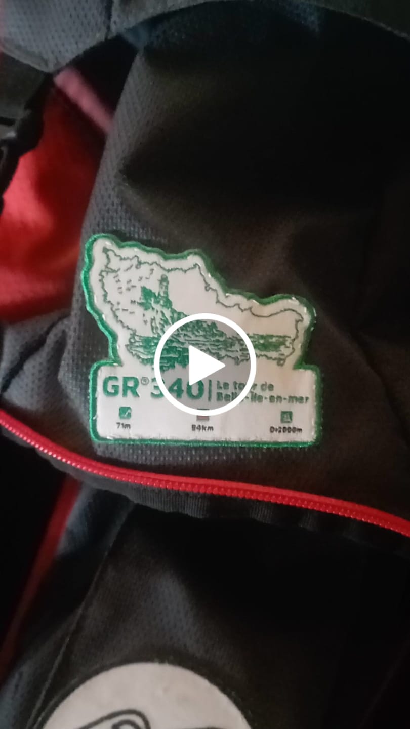 Customer video review of Écusson GR®340 Le tour de Belle-Ile en mer