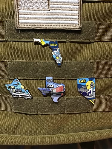 Customer photo review of DAL Airport Pin – Dallas Love Field, Texas