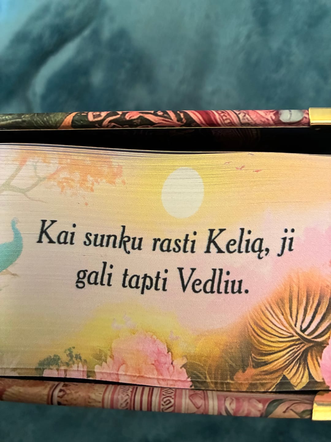 Customer photo review of Du gyvenimai: kultinis dvasinės literatūros šedevras – riboto tiražo kolekcinis leidimas + galimybė personalizuoti + metalo kampai + spalvota puslapių briauna
