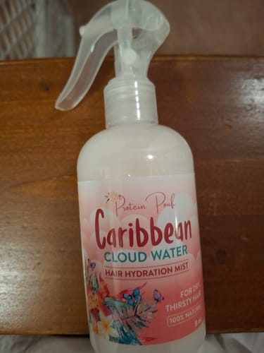 Customer photo review of NEW! Caribbean Cloud Water ⛅️ | Super light weight Loc, Braid, Twist and Loose hair Hydration Mist 8oz 12oz