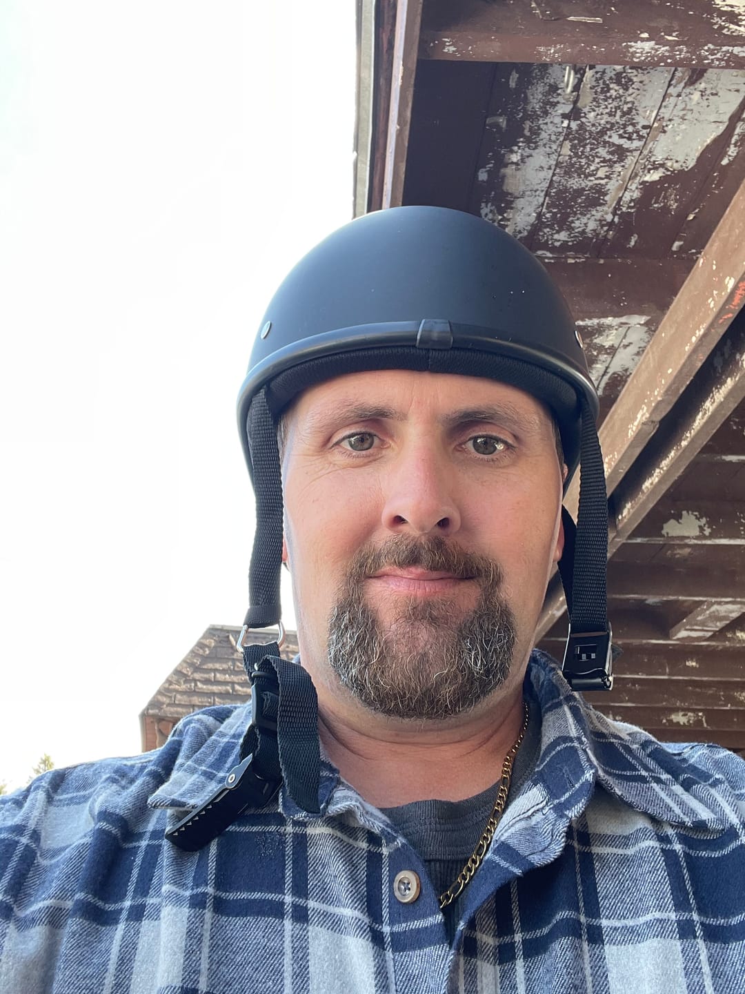 Customer photo review of Lightweight SOA Style DOT Beanie Helmet / Matte Black