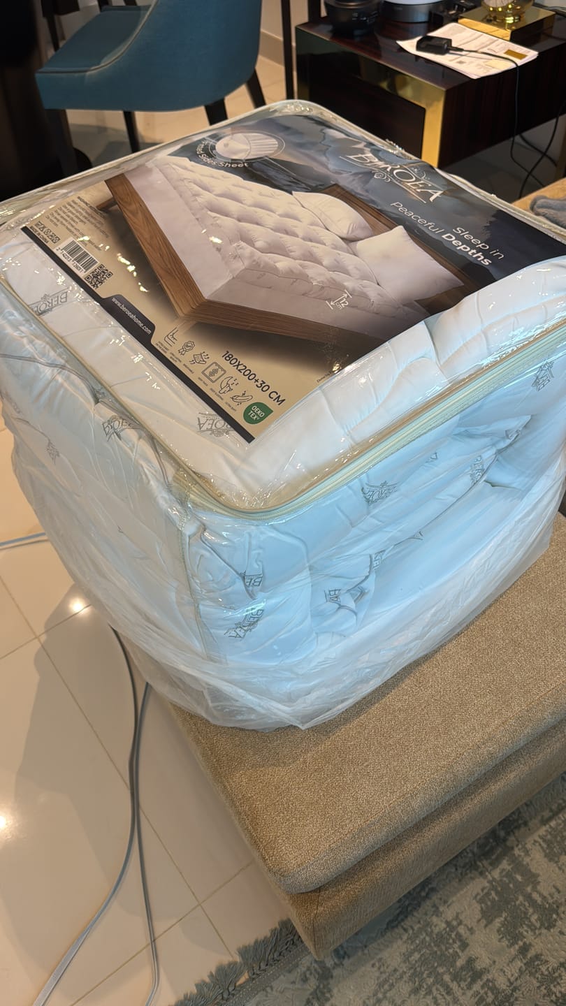 Customer photo review of Ultimate Comfort Luxury Beroea Mattress Topper 12 cm