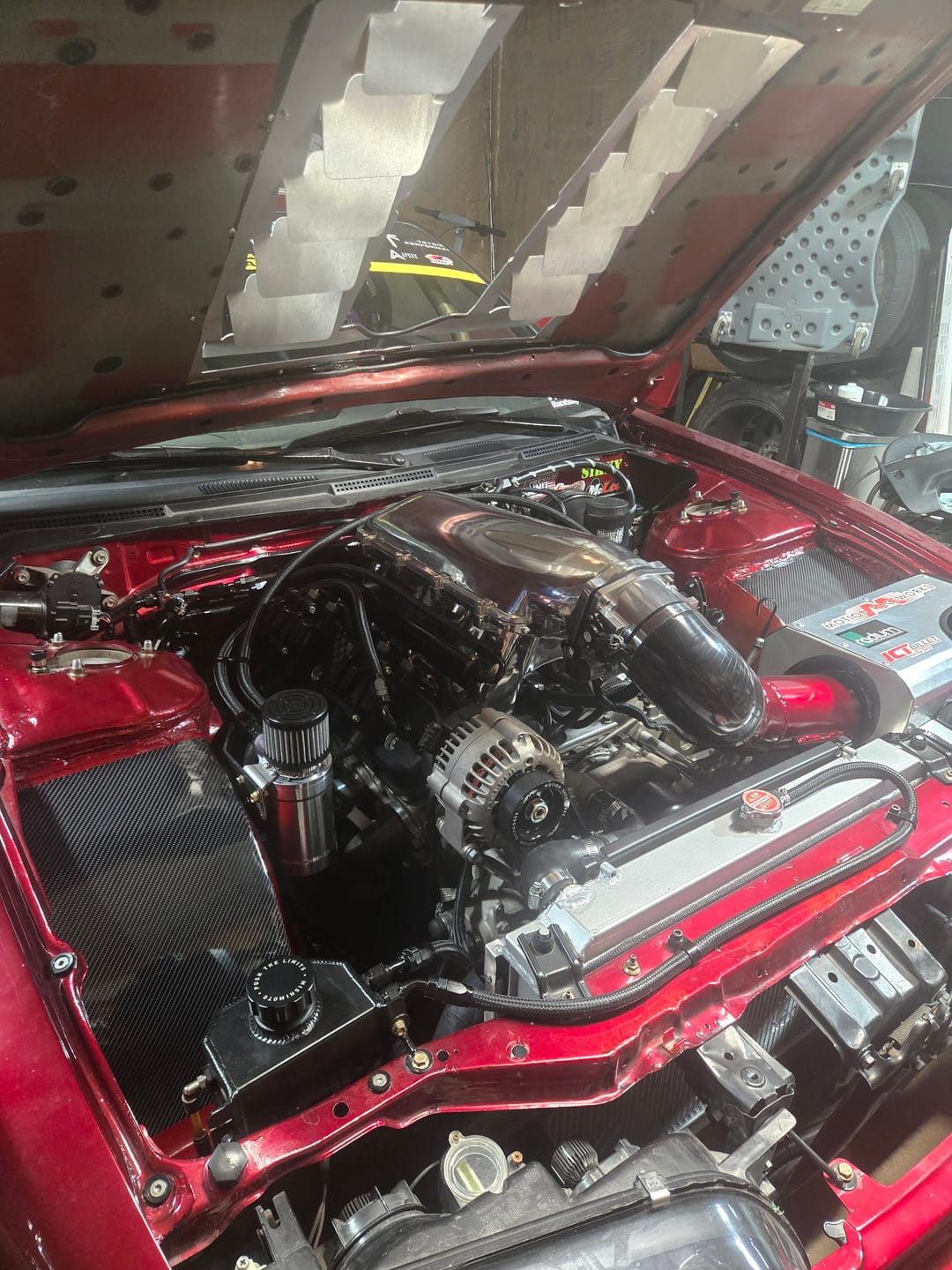 Customer photo review of Motion Raceworks Top Loader Billet Oil Catch Can Bare Aluminum ( Dual 10 AN Port )