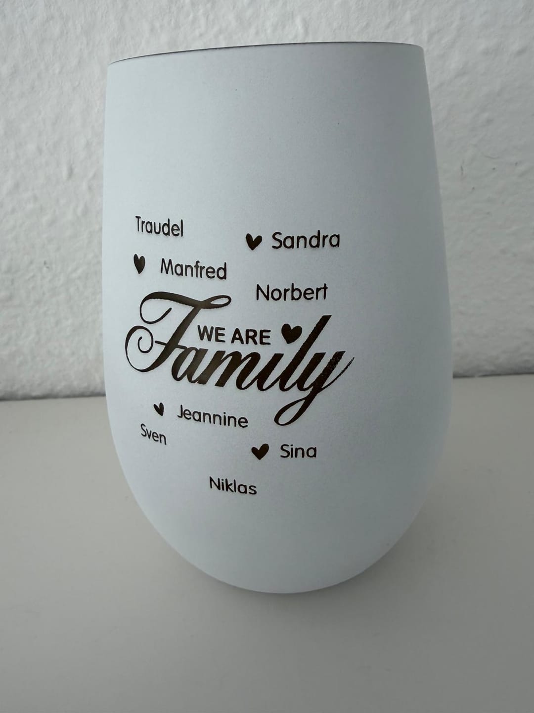 Customer photo review of We are Family - Familien-Windlicht