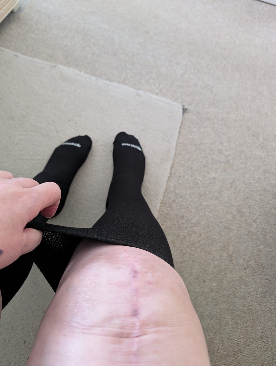 Customer photo review of Everstride™ Bamboo Compression Socks