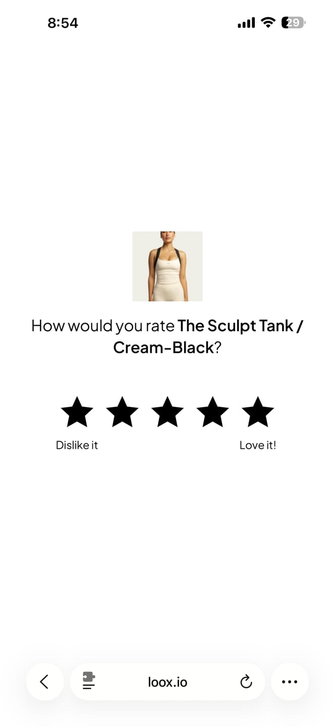 Customer photo review of The Sculpt Tank / Cream-Black
