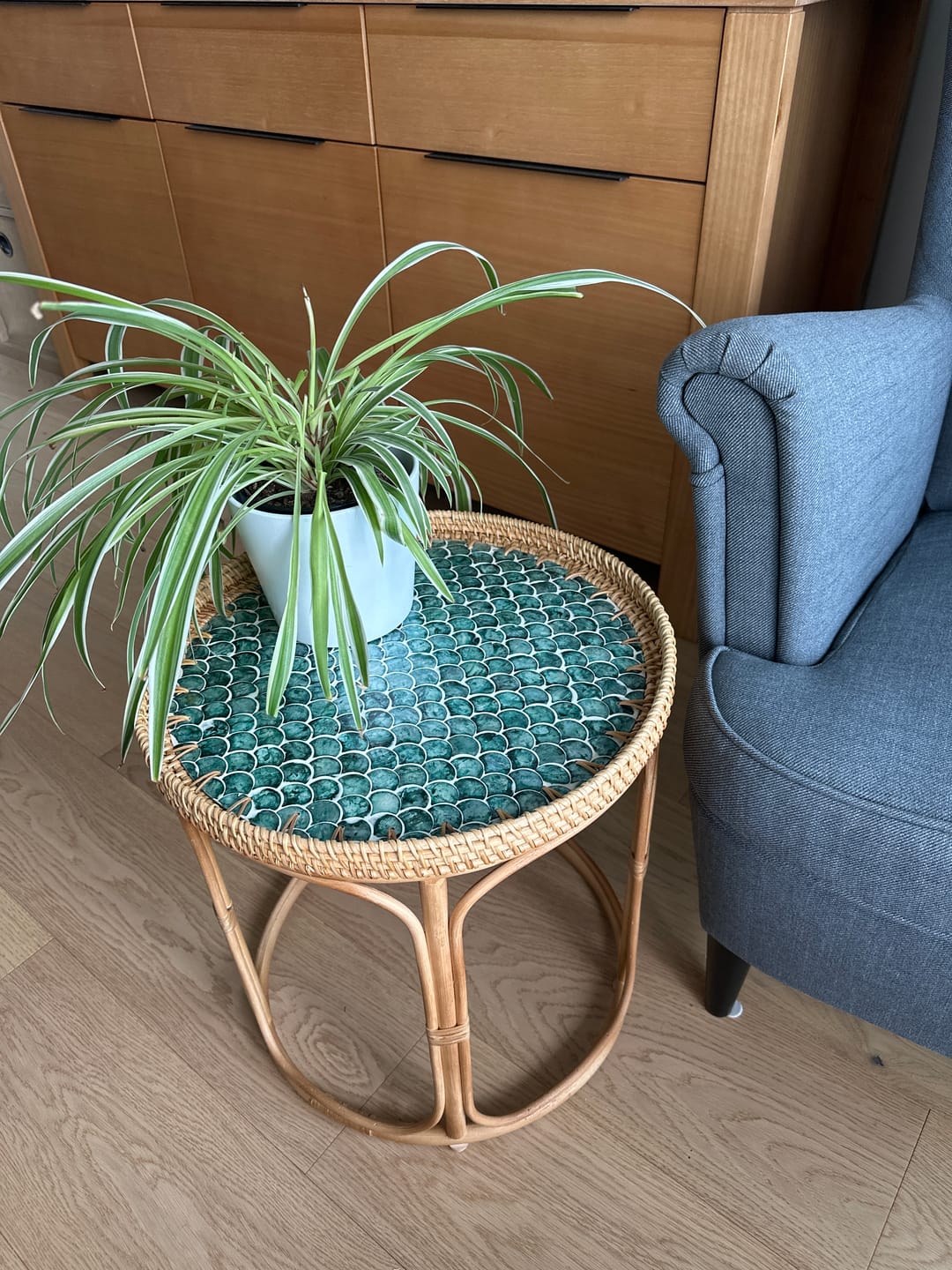 Customer photo review of Sirena Rattan Table