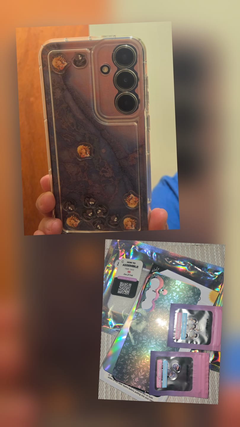 Customer photo review of Shaker Case™ with Custom Charms