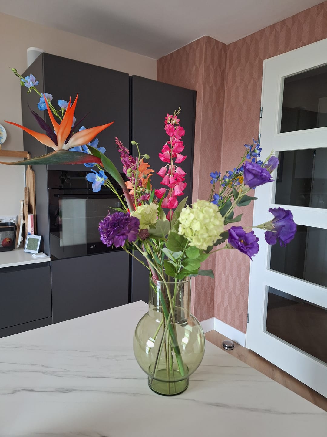 Customer photo review of Bont Petit - zijden boeket - kunstbloemen