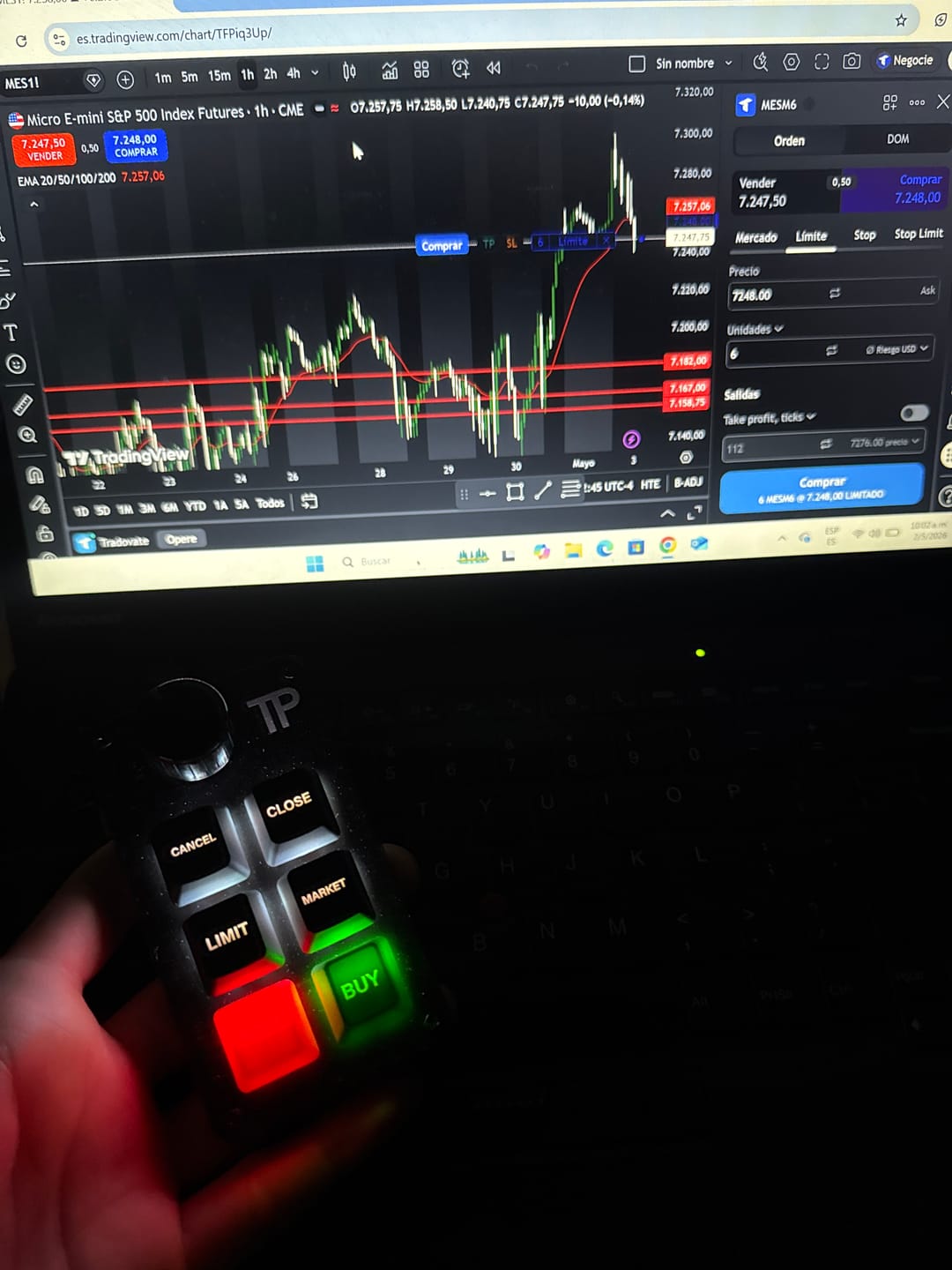 Customer photo review of Trading Keyboard