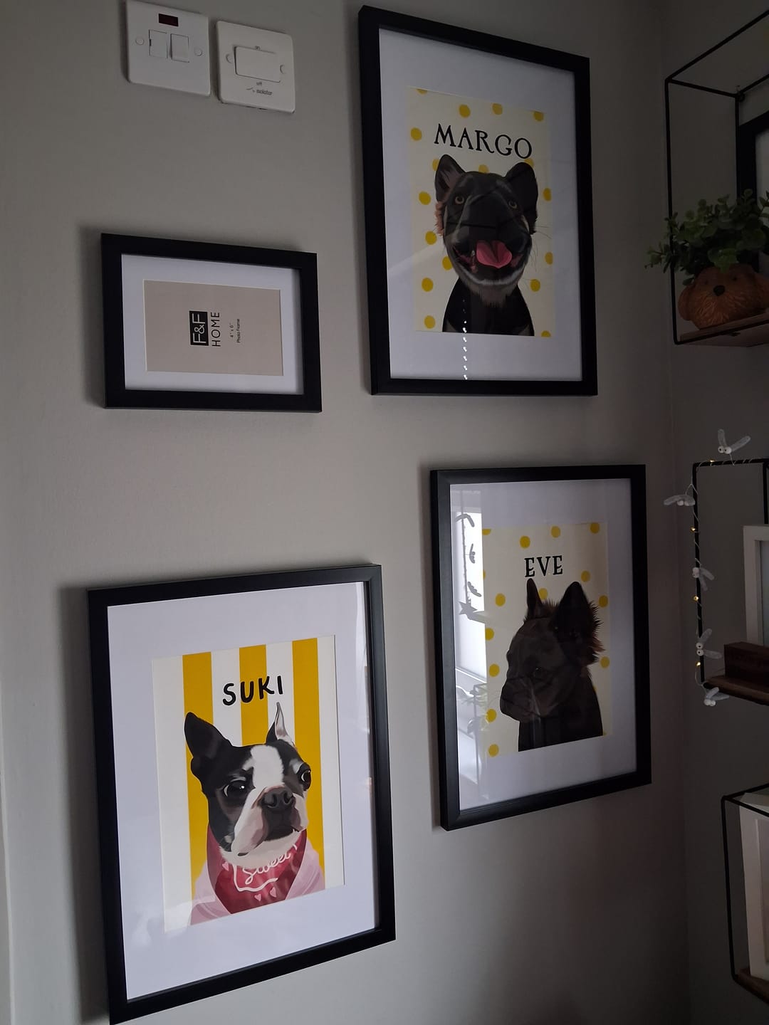 Customer photo review of Stripes | Custom Pet Portrait