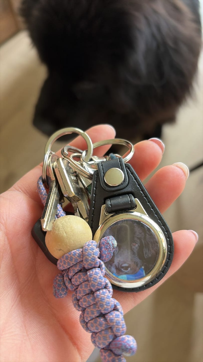 Customer photo review of Schlüsselanhänger mit Hundefoto