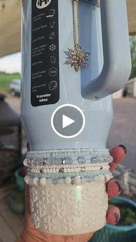 Customer video review of Bling Vintage Snowflake Charm - Tumbler Handle Charm