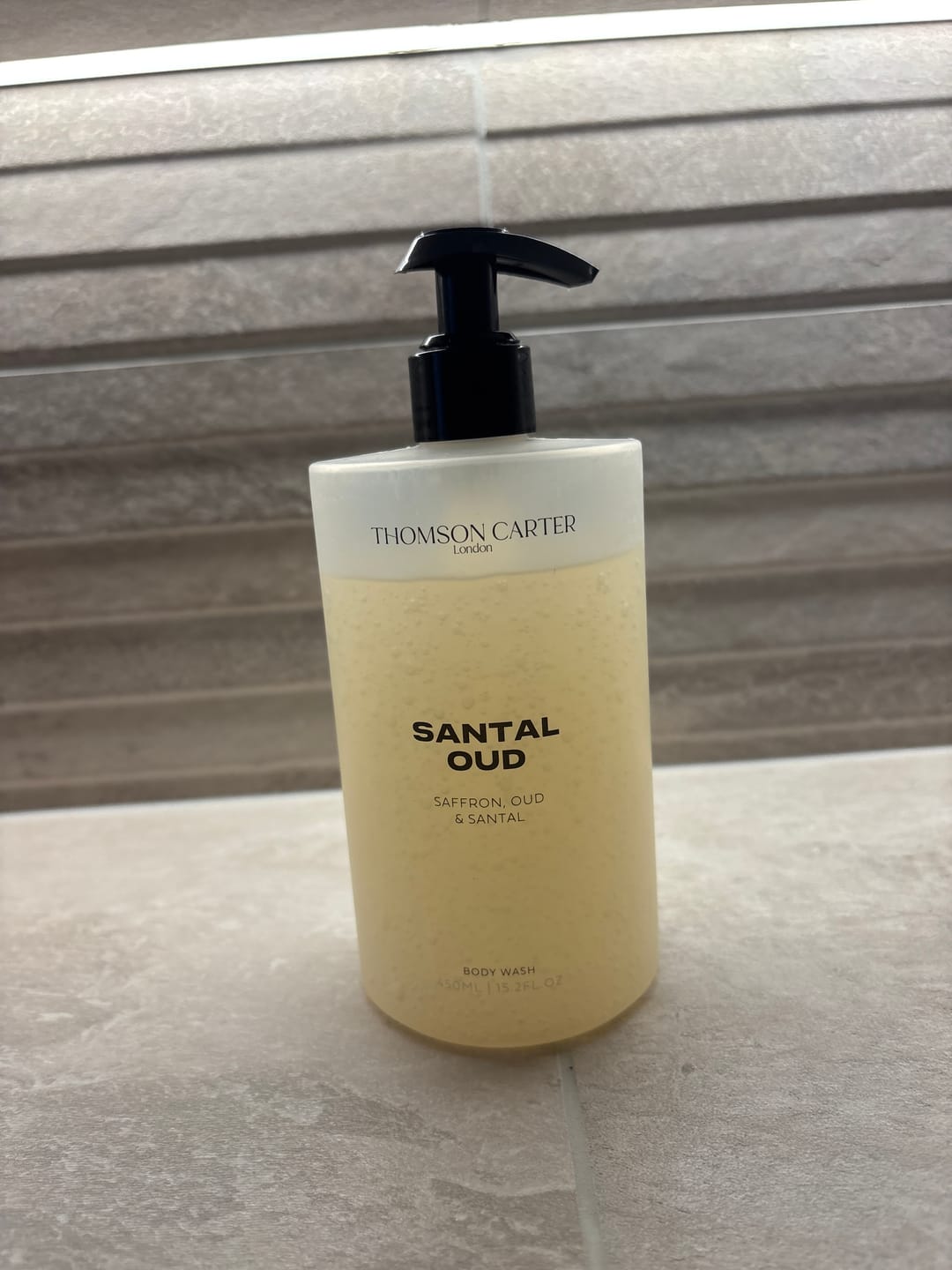 Customer photo review of Santal Oud | Body Wash