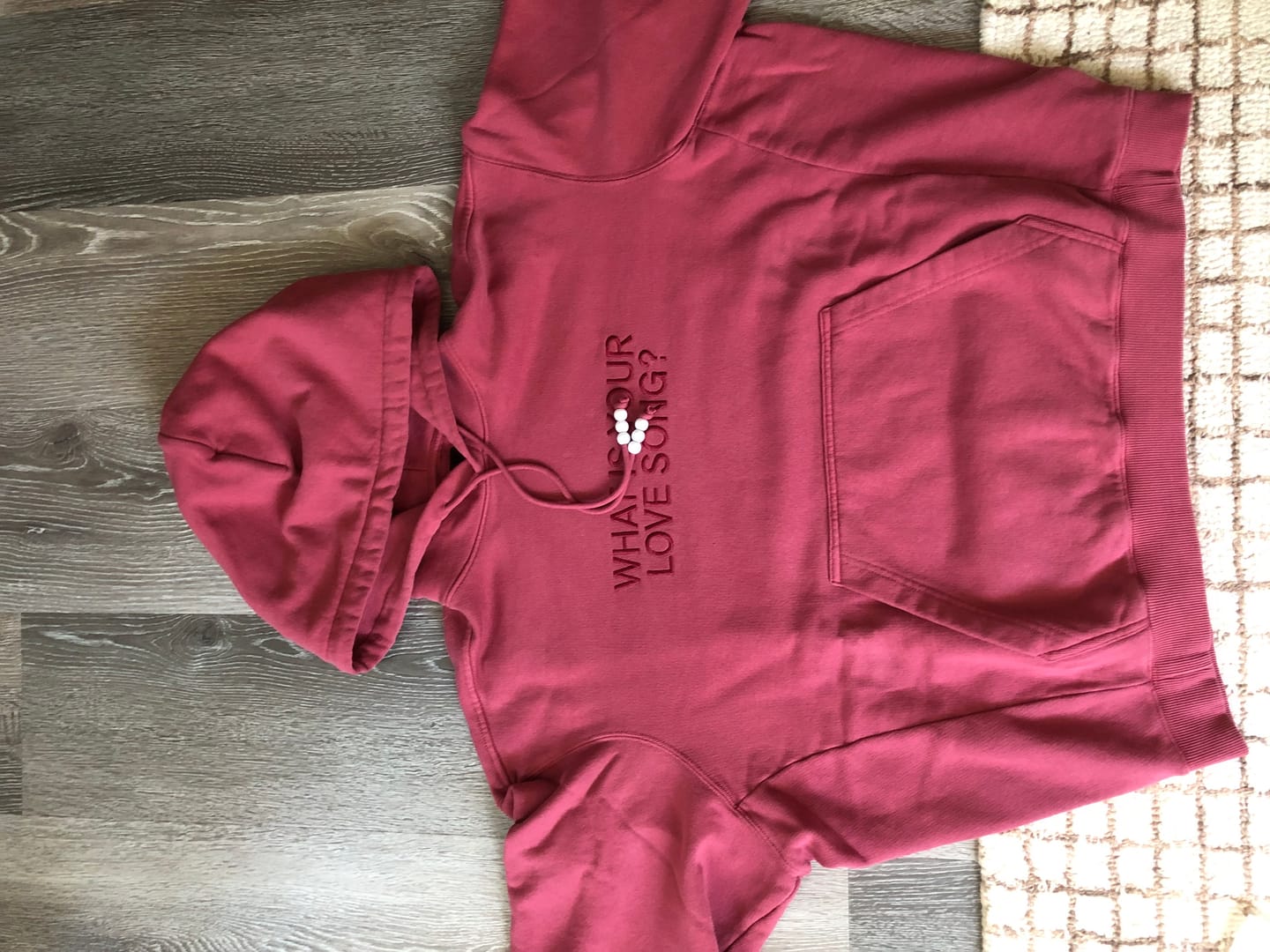 Customer photo review of [2ND / 3RD / 4TH PRE-ORDER] BTS - ARIRANG OFFICIAL MD HOODIE RED