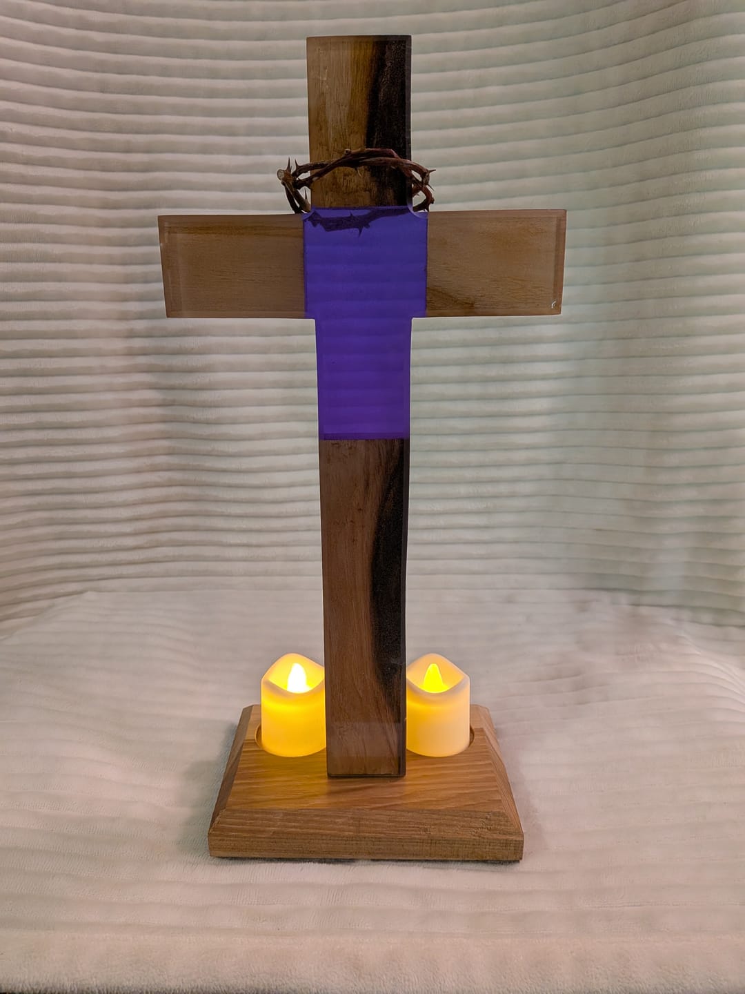 Customer photo review of 12x6x1" Cross Silicone Mold For Epoxy Resin - Medium Cross Mold