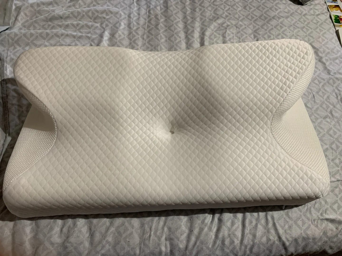 Customer photo review of Almohada cervical ergonómica