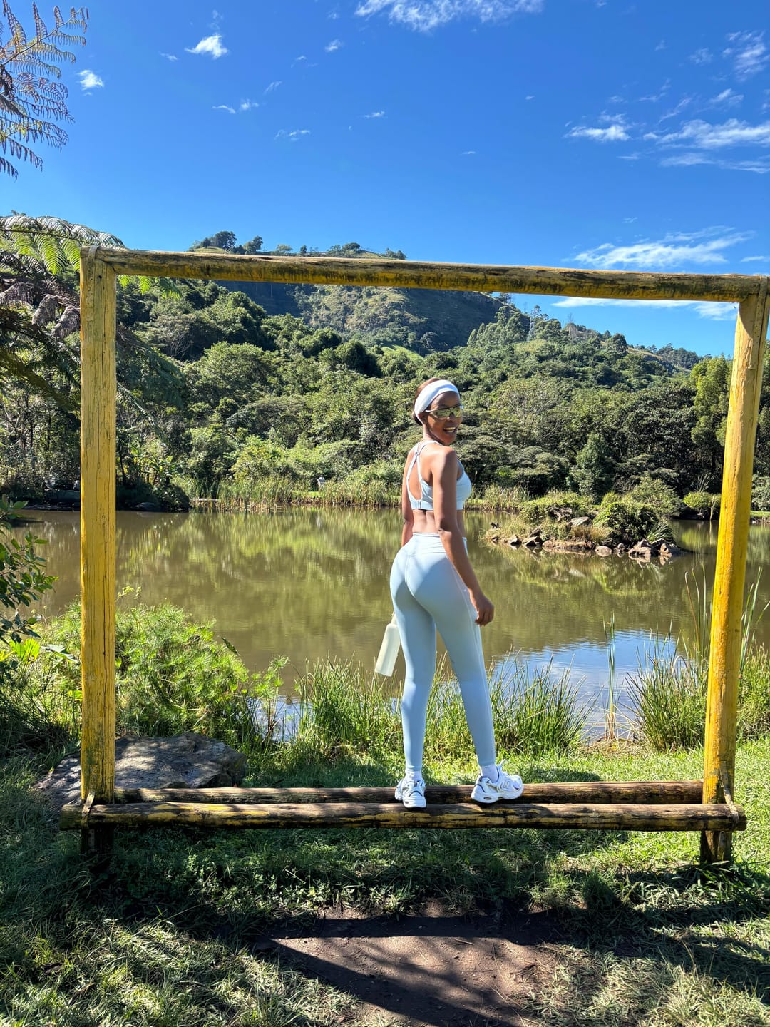 Customer photo review of Cozy Contour Workout Set Lounge Yoga Two Piece