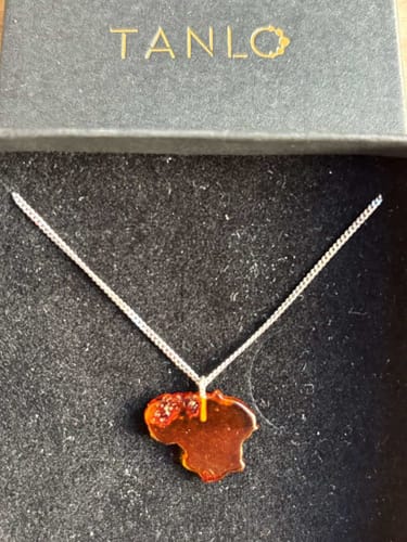 Customer photo review of Gintarinis pakabukas "Lietuva"