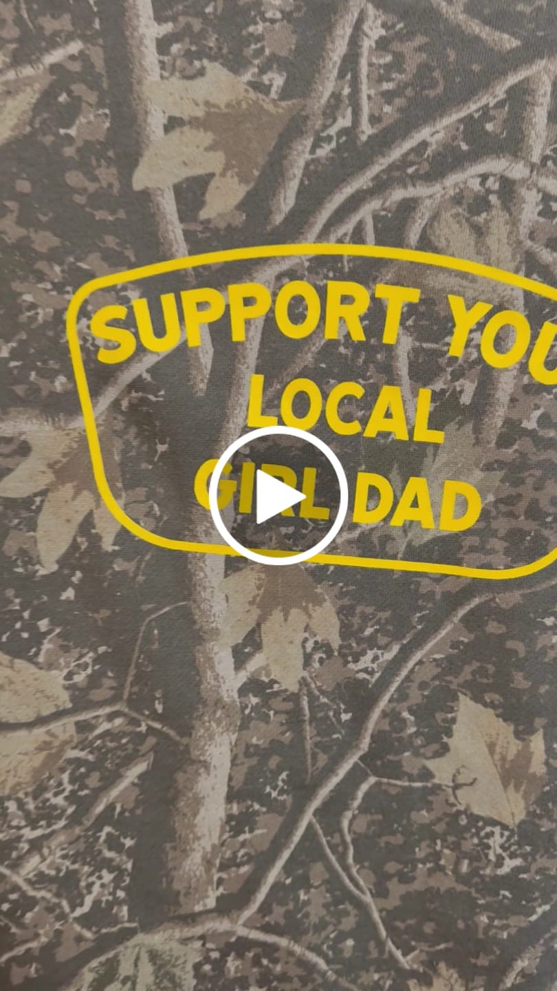Customer video review of Support Your Local Girl Dad Hoodie (Tree Camo Edition)