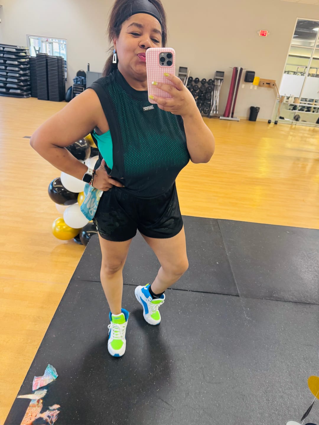 Customer photo review of Zumba 25 Mesh Double Layer Skort