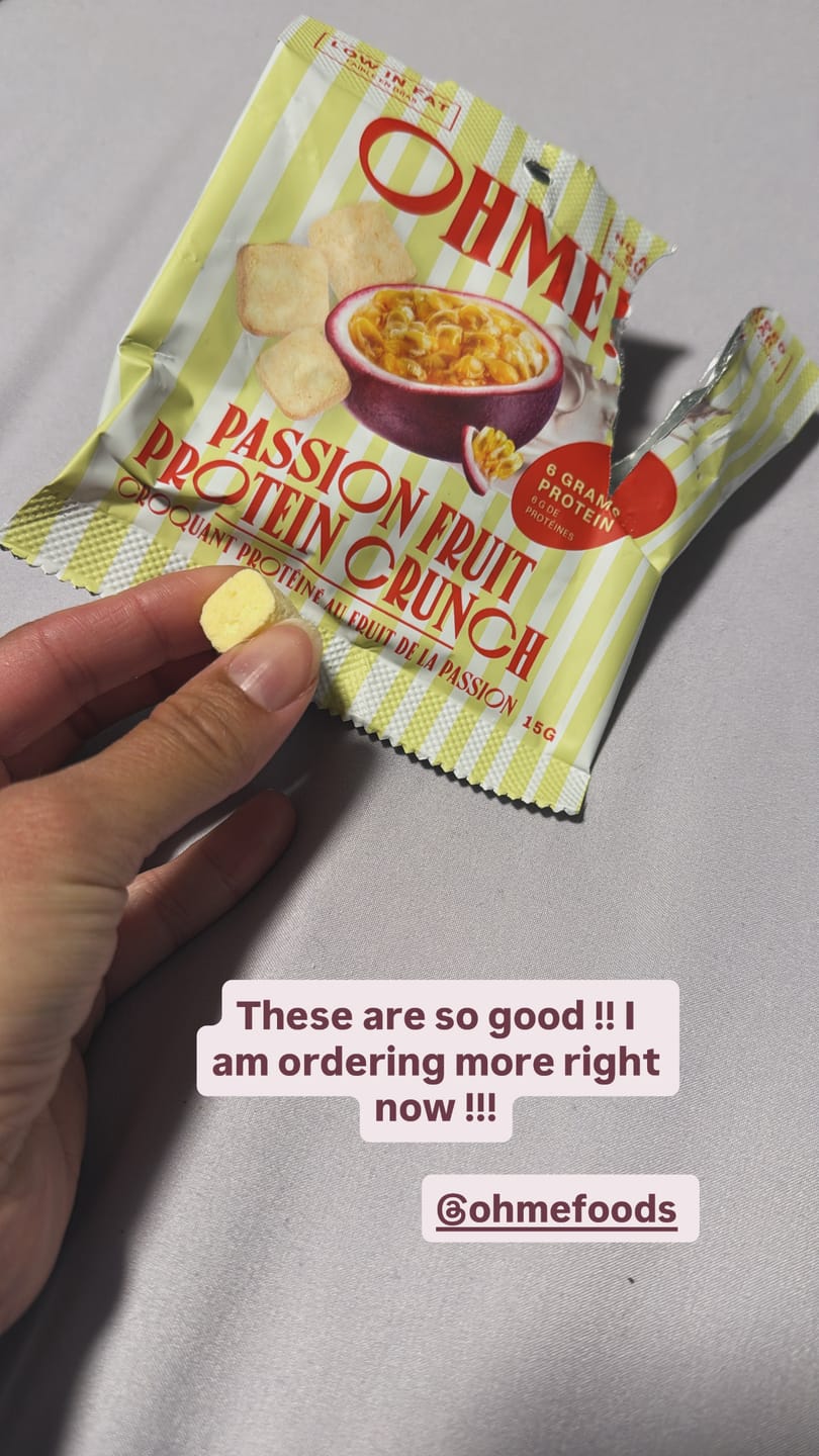Customer photo review of Passion Fruit Protein Crunch Snack Size (Pack of 3)